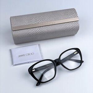 NEW Jimmy Choo JC252/F 807 Black Square Women Eyeglasses